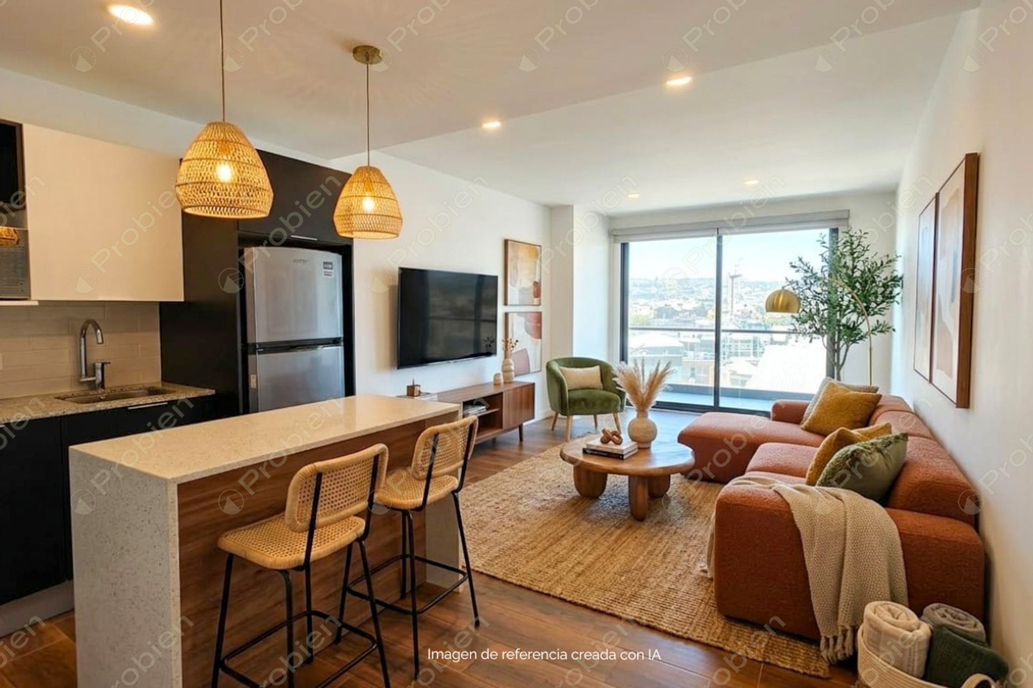 Departamento en venta en City Point Tercera Etapa del Río, 1 recámara con amenidades en Tijuana