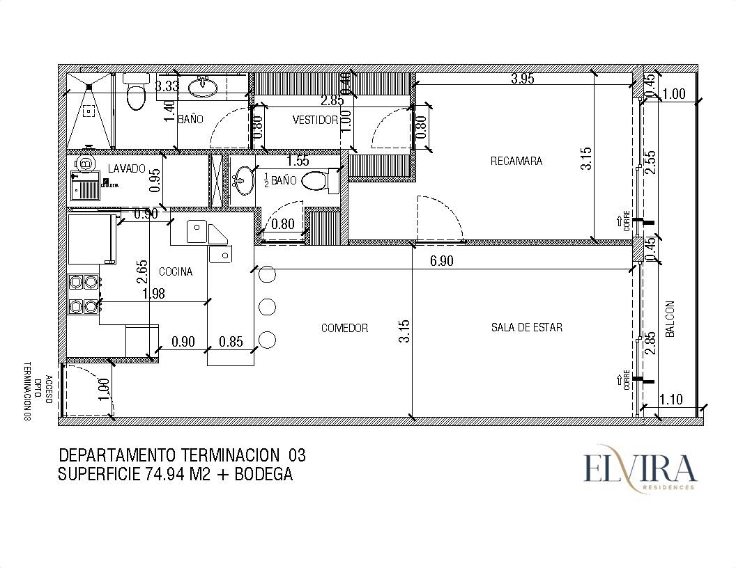Elvira Residences Modelo 3 - Departamentos en Venta - Foto 12 de 12
